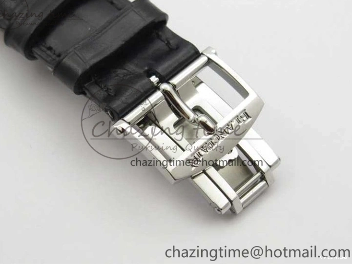 0128 MultiPurpose Villeret 6654 SS Complicated Function OMF 1:1 Best Edition White Dial on Black Leather Strap A6654 V 7901